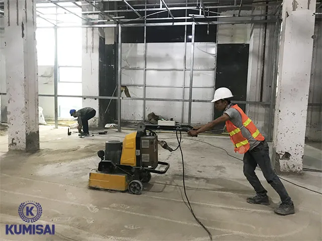 Quy trình sử dụng máy chà nhám sàn bê tông đơn giản