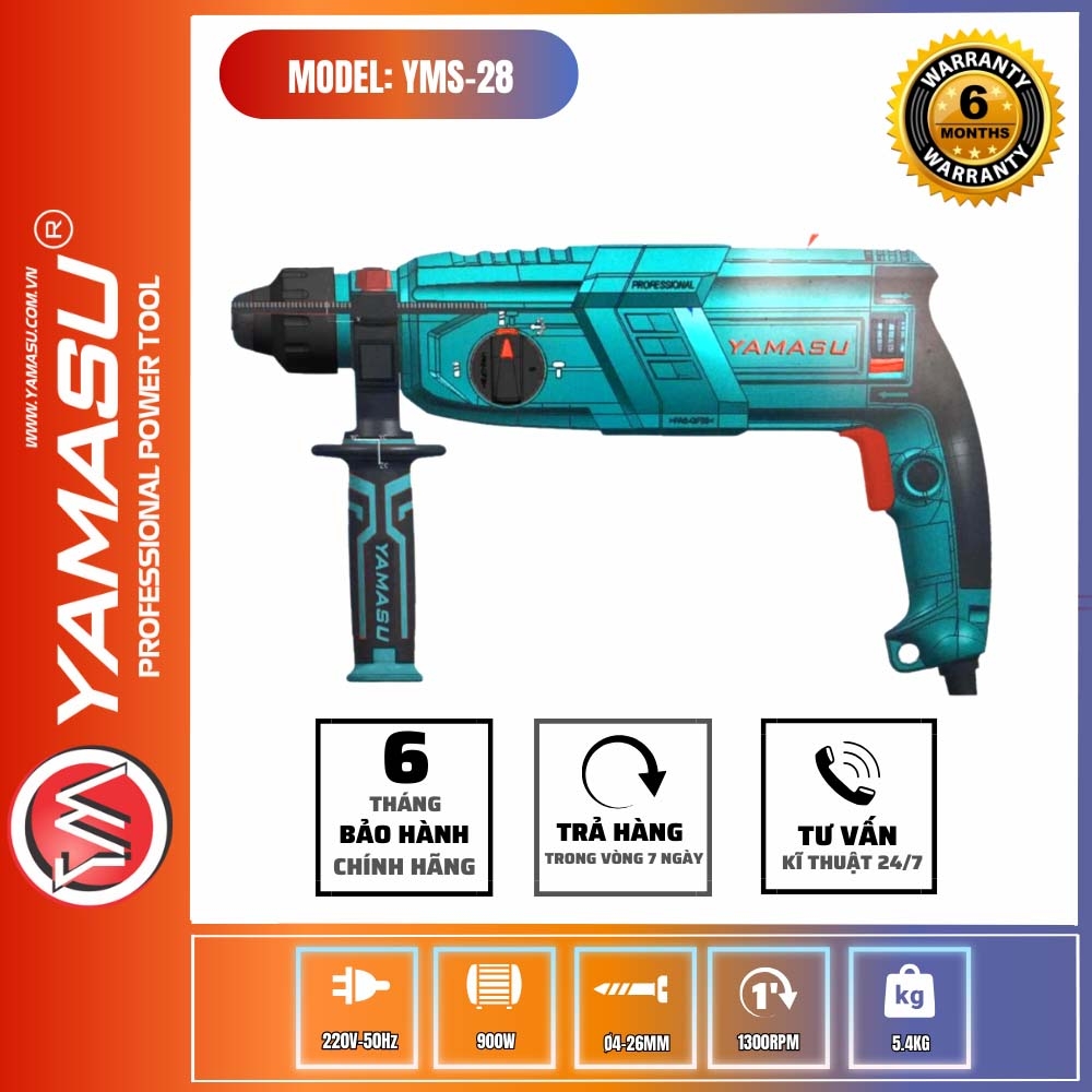 Máy Khoan Bê Tông Yamasu YMS-28: Công Cụ Mạnh Mẽ Cho Mọi Công Trình