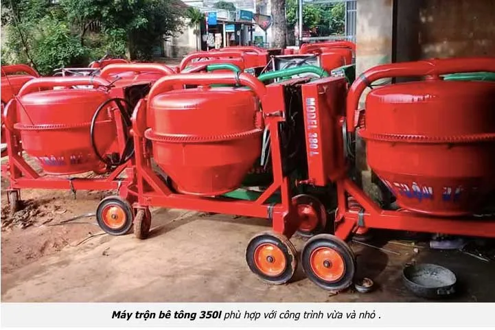 Máy trộn bê tông Quyết Tiến 350L