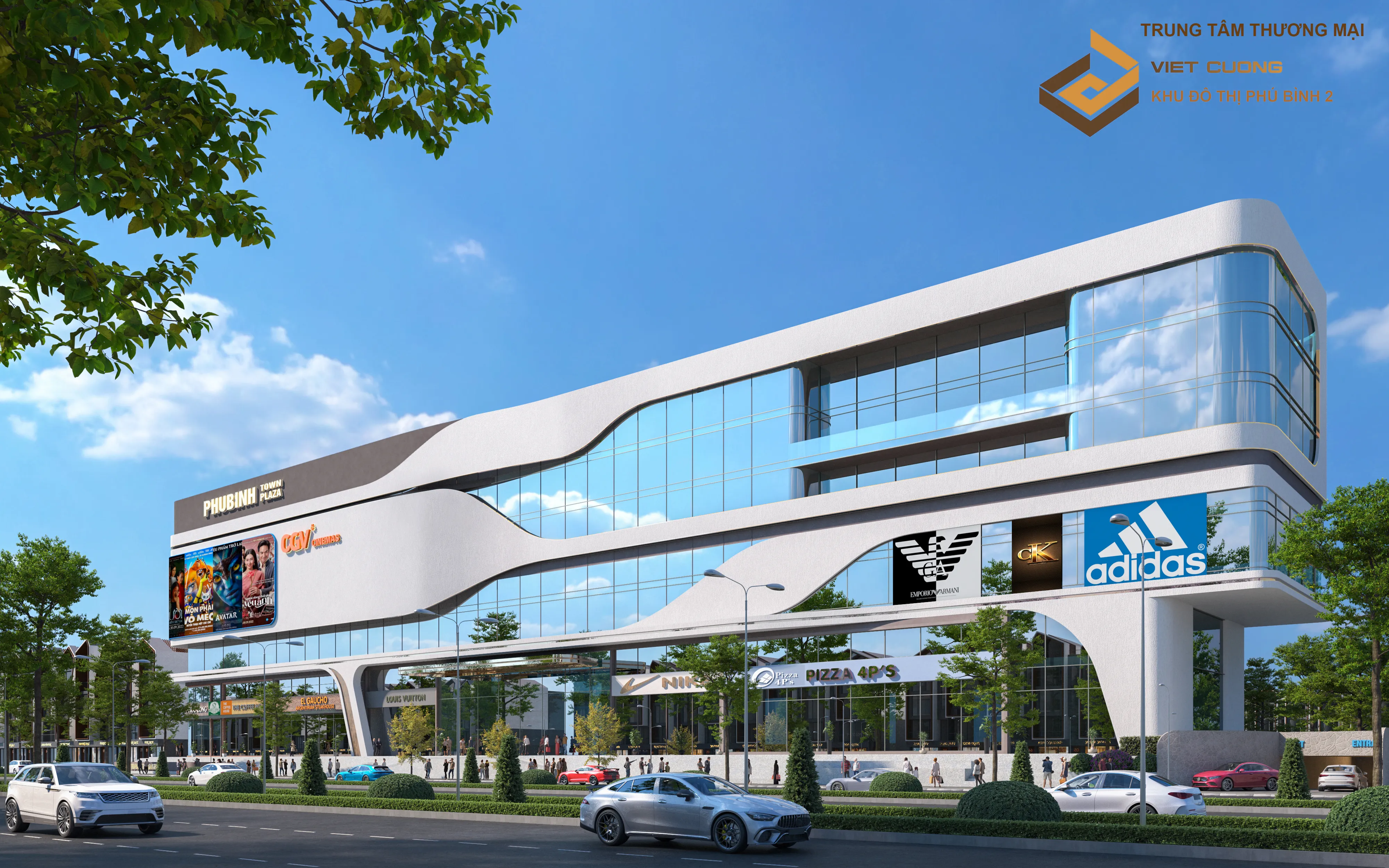 Trung tâm thương mại có diện tích mặt sàn 16.323m2.