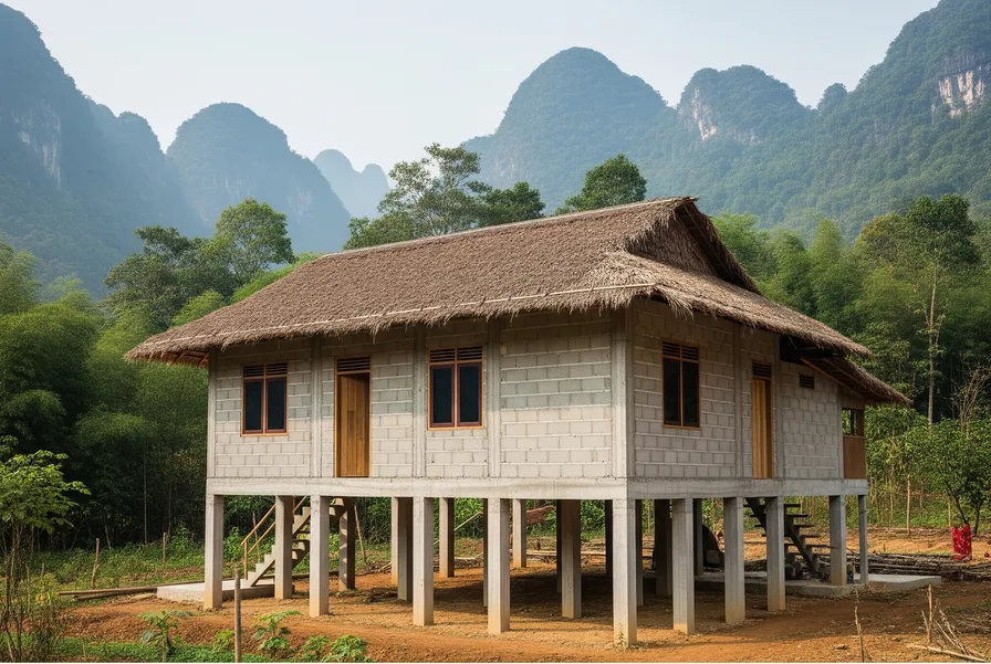 Nhà sàn bê tông 150 triệu nhỏ đẹp, đầy đủ công năng