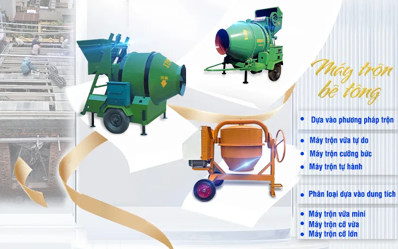 Máy trộn vữa tự do