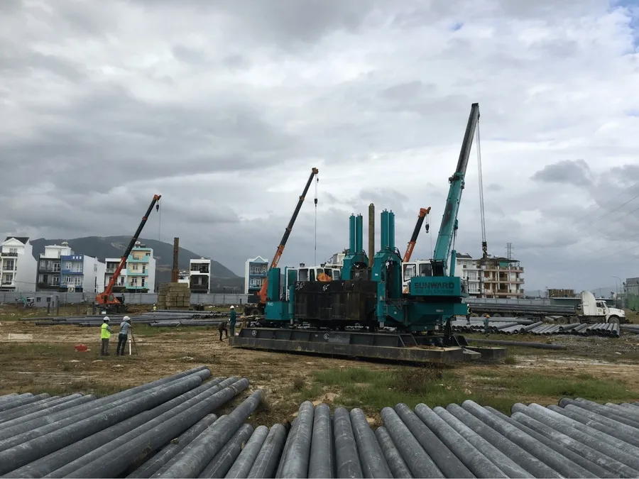 Ép cọc thử đối với những công trình có quy mô lớn