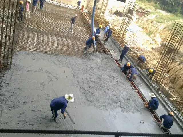 Diện tích đổ được từ 1m3 bê tông