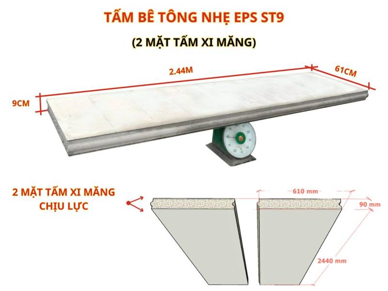 Tấm Bê Tông Nhẹ Lót Sàn ST9: Giải Pháp Xây Dựng Đột Phá Cho Công Trình Hiện Đại