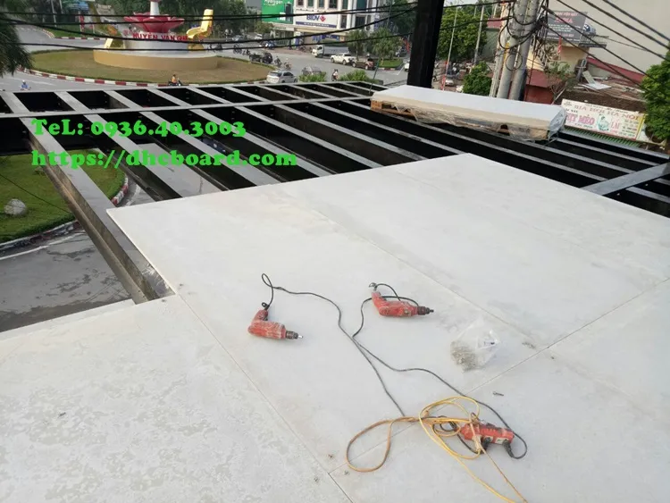 Tấm sàn bê tông nhẹ cemboard có khả năng chịu lực cao chịu nước
