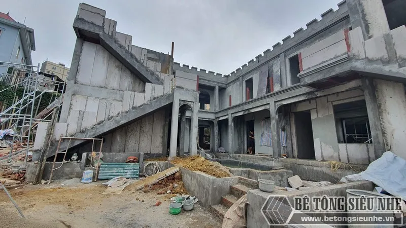 Công trình sử dụng tấm ALC làm tường và sàn