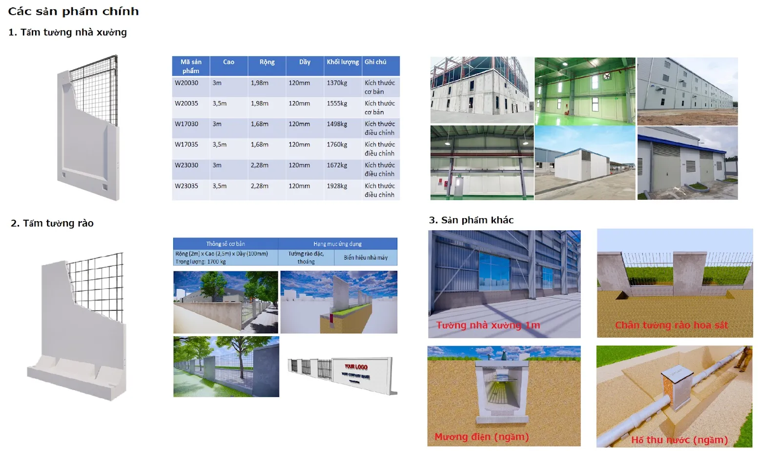 Sản phẩm bê tông đúc sẵn chất lượng cao