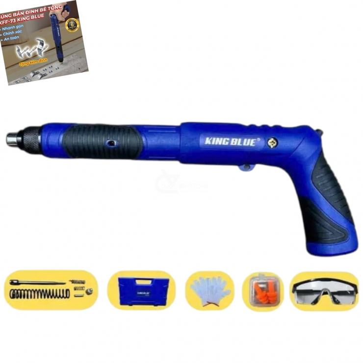 Súng Bắn Đinh Bê Tông KFF-73 King Blue: Công Cụ Chuyên Nghiệp Cho Mọi Công Trình