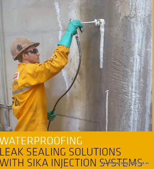 Hệ thống thiết bị bơm chuyên dụng cho công tác xử lý thấm và nứt