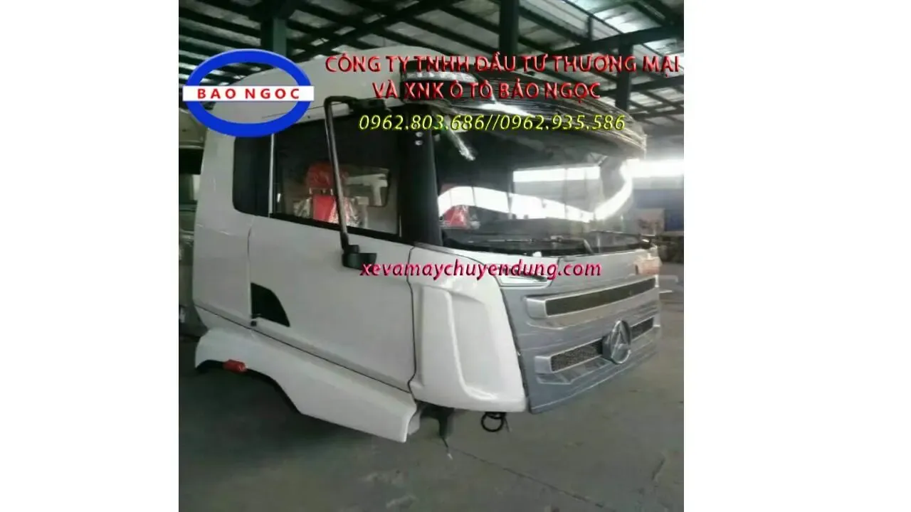 Cấu tạo cabin xe trộn bê tông Sany hiện đại