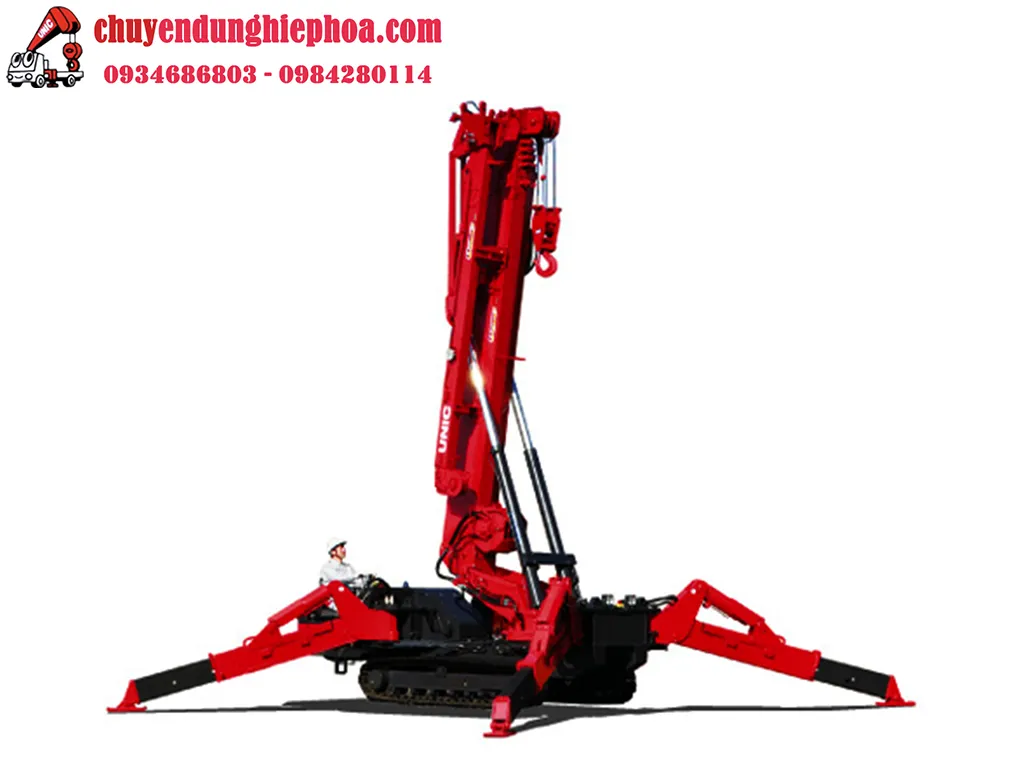 Tổng quan cấu trúc cần 6 đoạn của cần trục bánh xích 10t 2026.