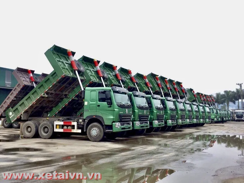 Cổng ty nhập khẩu xe ben Howo 3 chân nguyên chiếc 100% đời mới