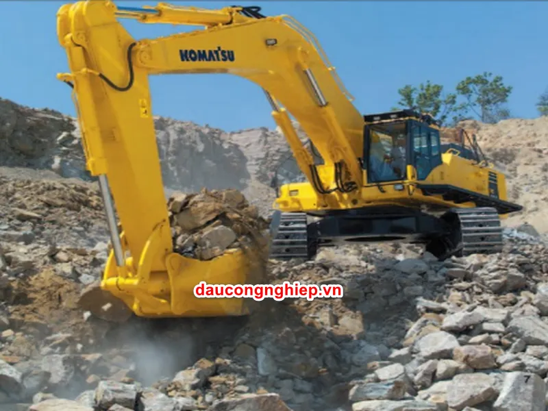 Hệ thống thủy lực máy xúc SANY hoạt động với áp suất cao