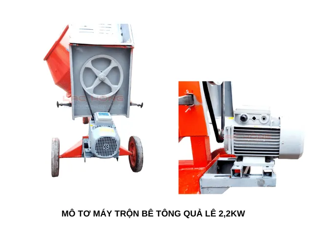 MÃ´ tÆ¡ mÃ¡y trá»™n bÃª tÃ´ng quáº£ lÃª