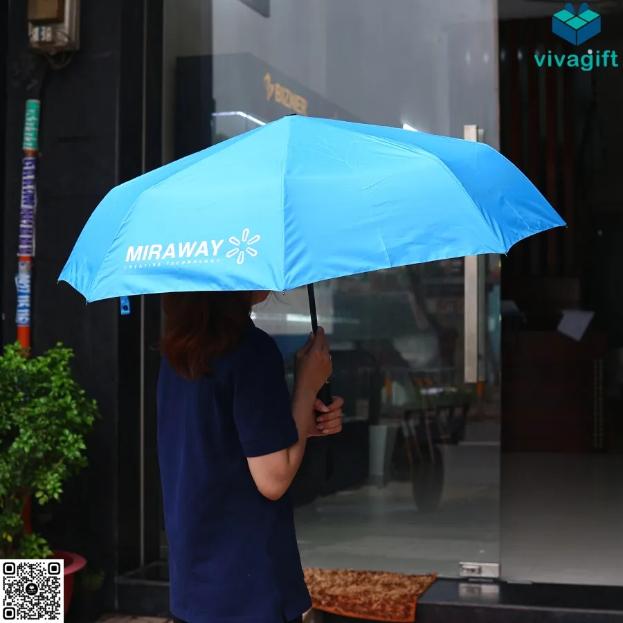 Ô dù cầm tay gấp 3 tự động 2 chiều D024-2 bán kính 58cm với 8 kèo chắc chắn