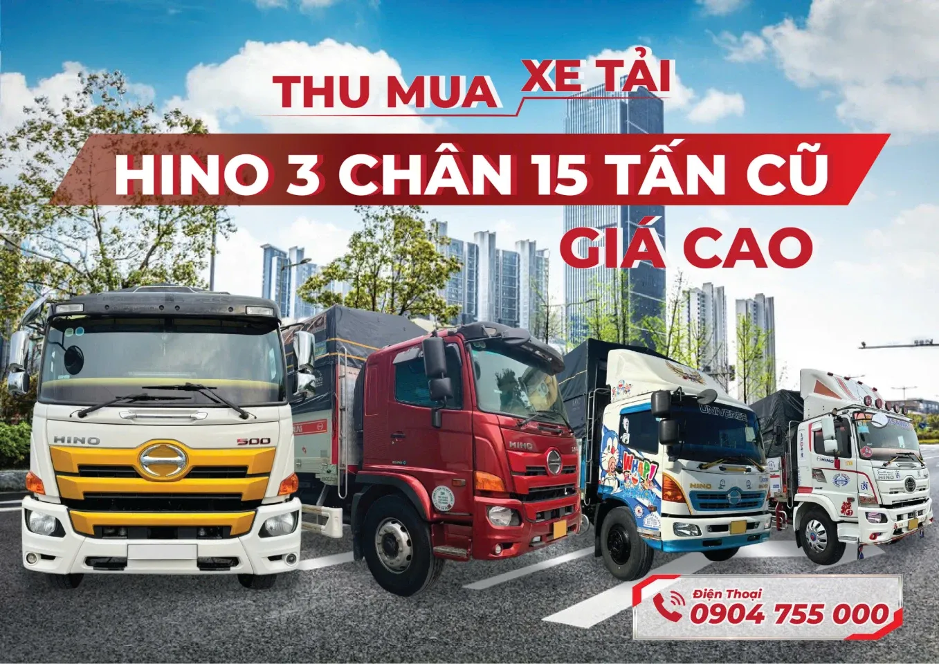 Dịch vụ thu mua và cung cấp xe ben 15 tấn cũ giá cao tại SANY Việt Nam