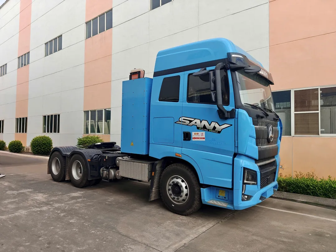 Xe đầu kéo điện Sany vận hành thực tế trong môi trường khai thác hàng hóa