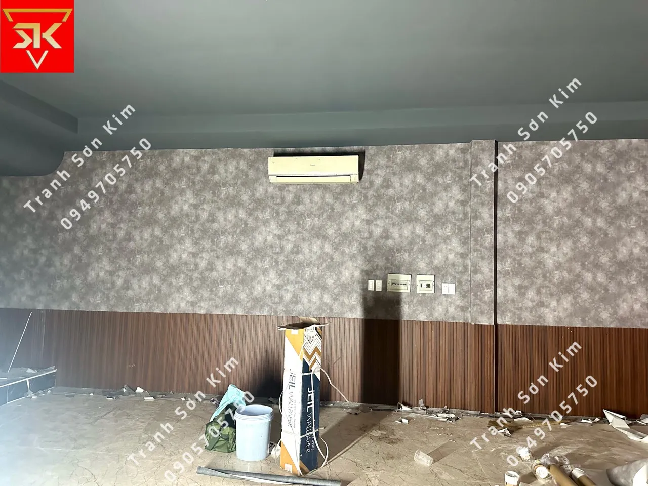 Mẫu giấy dán tường giả xi măng 7919-3